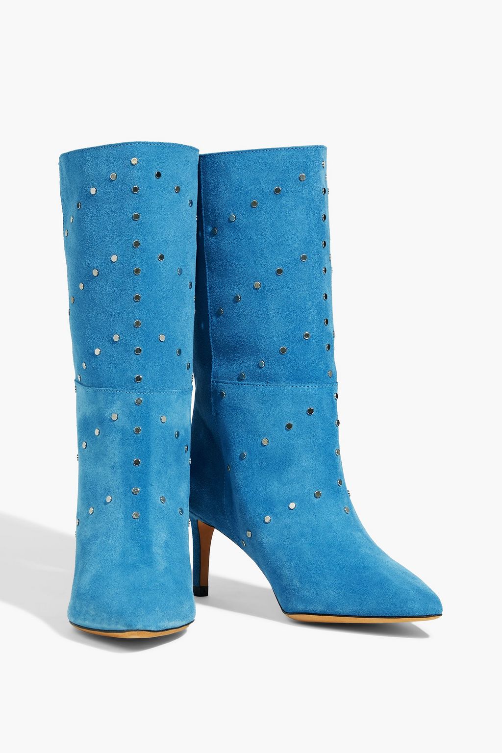 IRO Milow Stiefel aus Veloursleder mit Nieten
