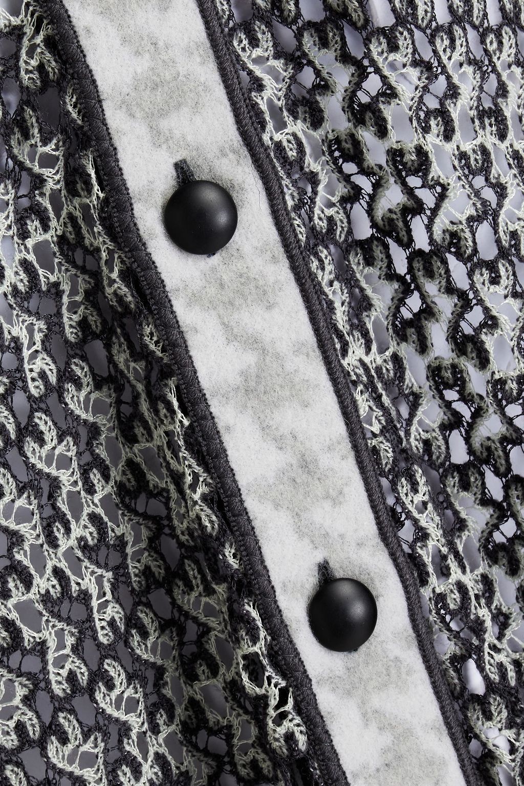 MISSONI Crochet-knit wool-blend cardigan