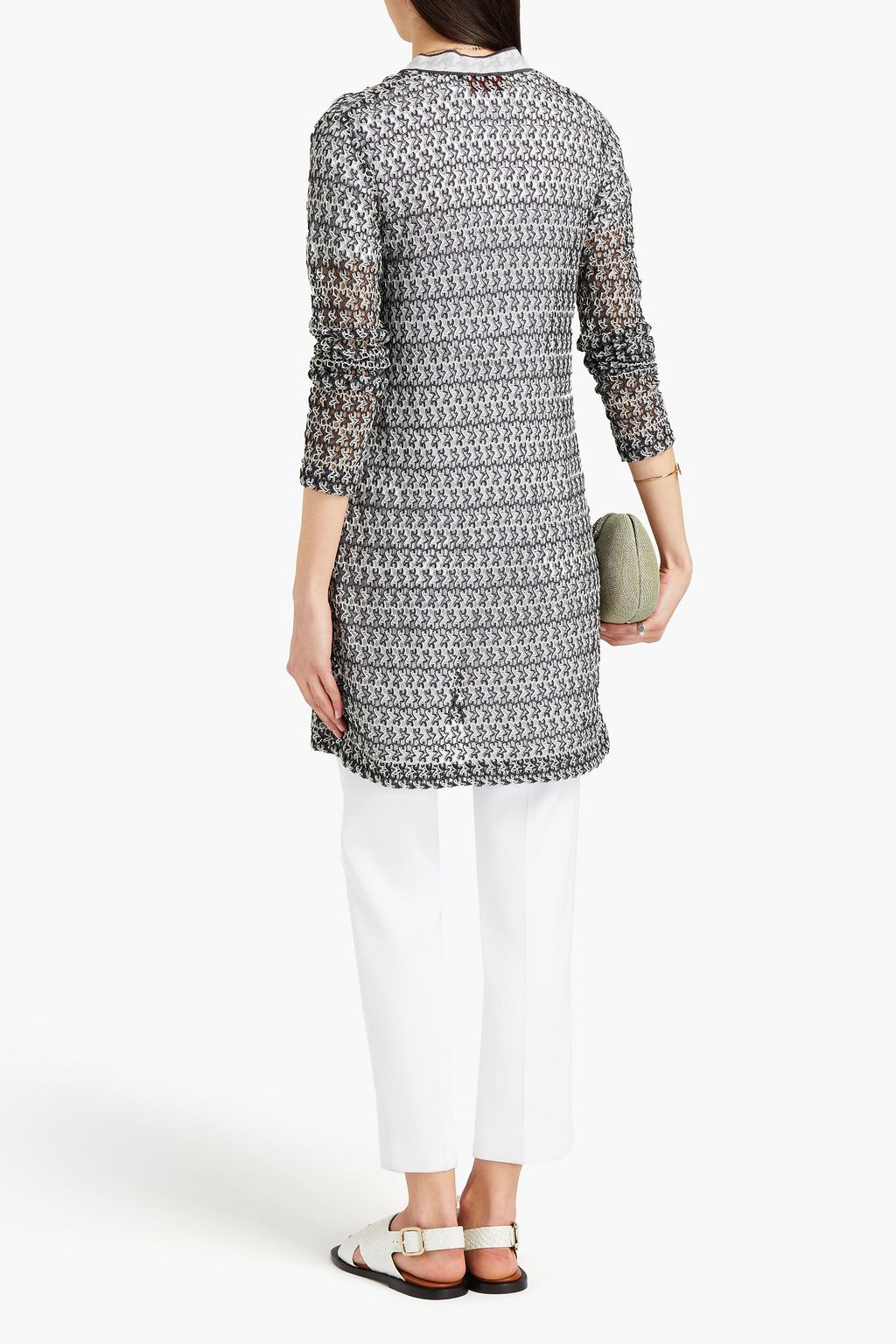 MISSONI Crochet-knit wool-blend cardigan
