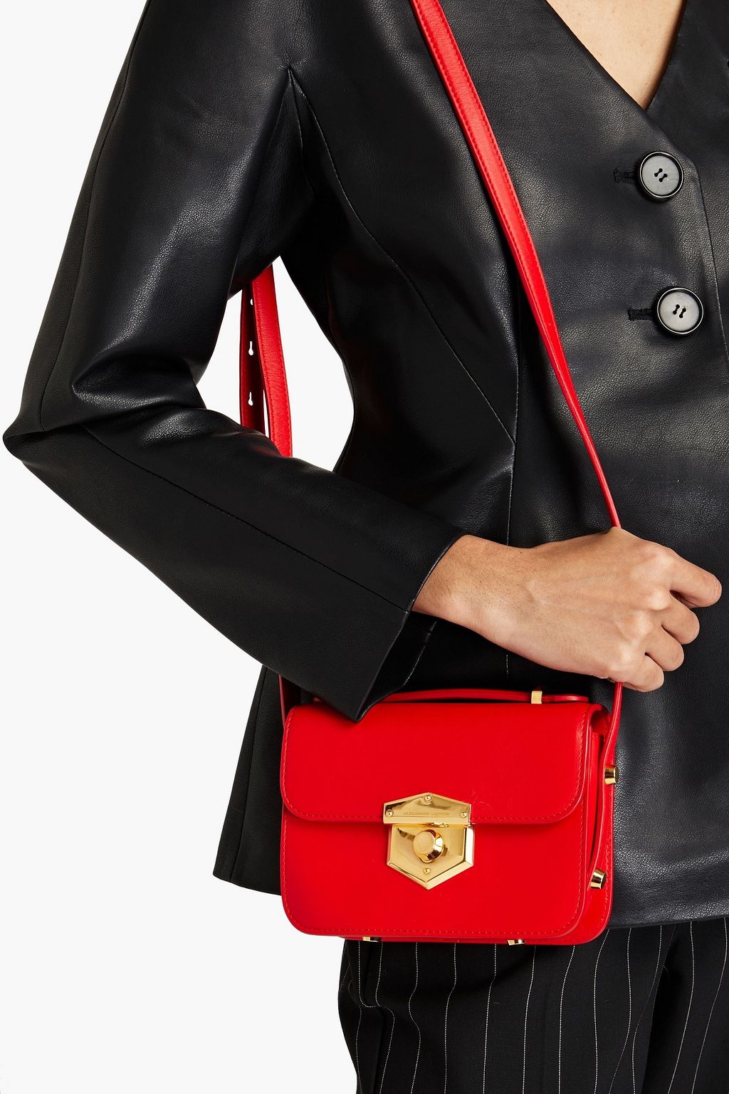 MCQUEEN Leather shoulder bag