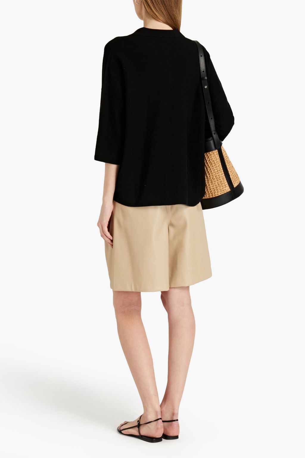 GENTRYPORTOFINO Oversized cotton and cashmere-blend polo shirt