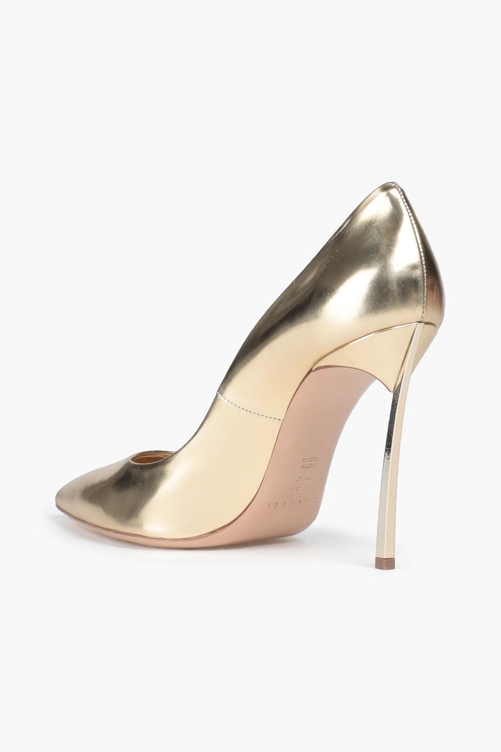 CASADEI Blade metallic leather pumps