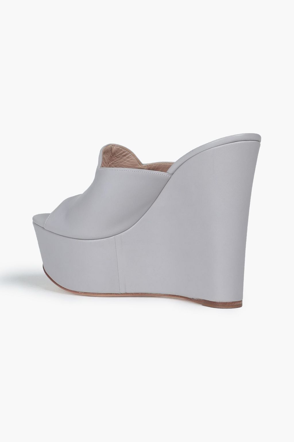CASADEI Leather wedge mules