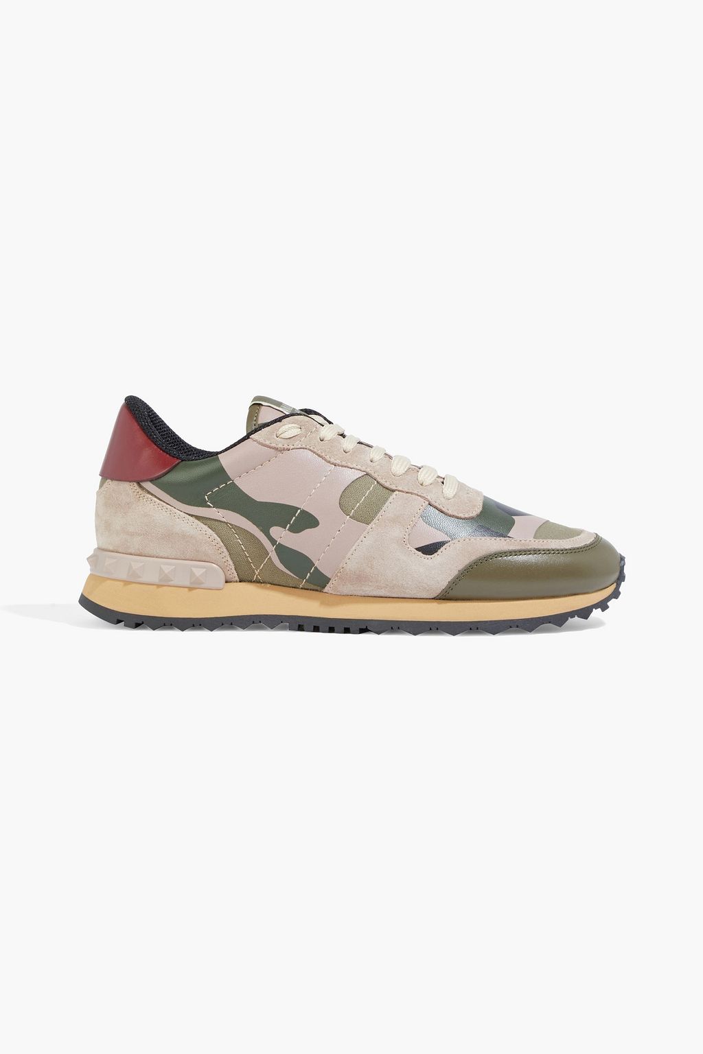 frimærke teleskop Joke VALENTINO GARAVANI Rockrunner printed canvas, suede and leather sneakers |  Sale up to 70% off | THE OUTNET