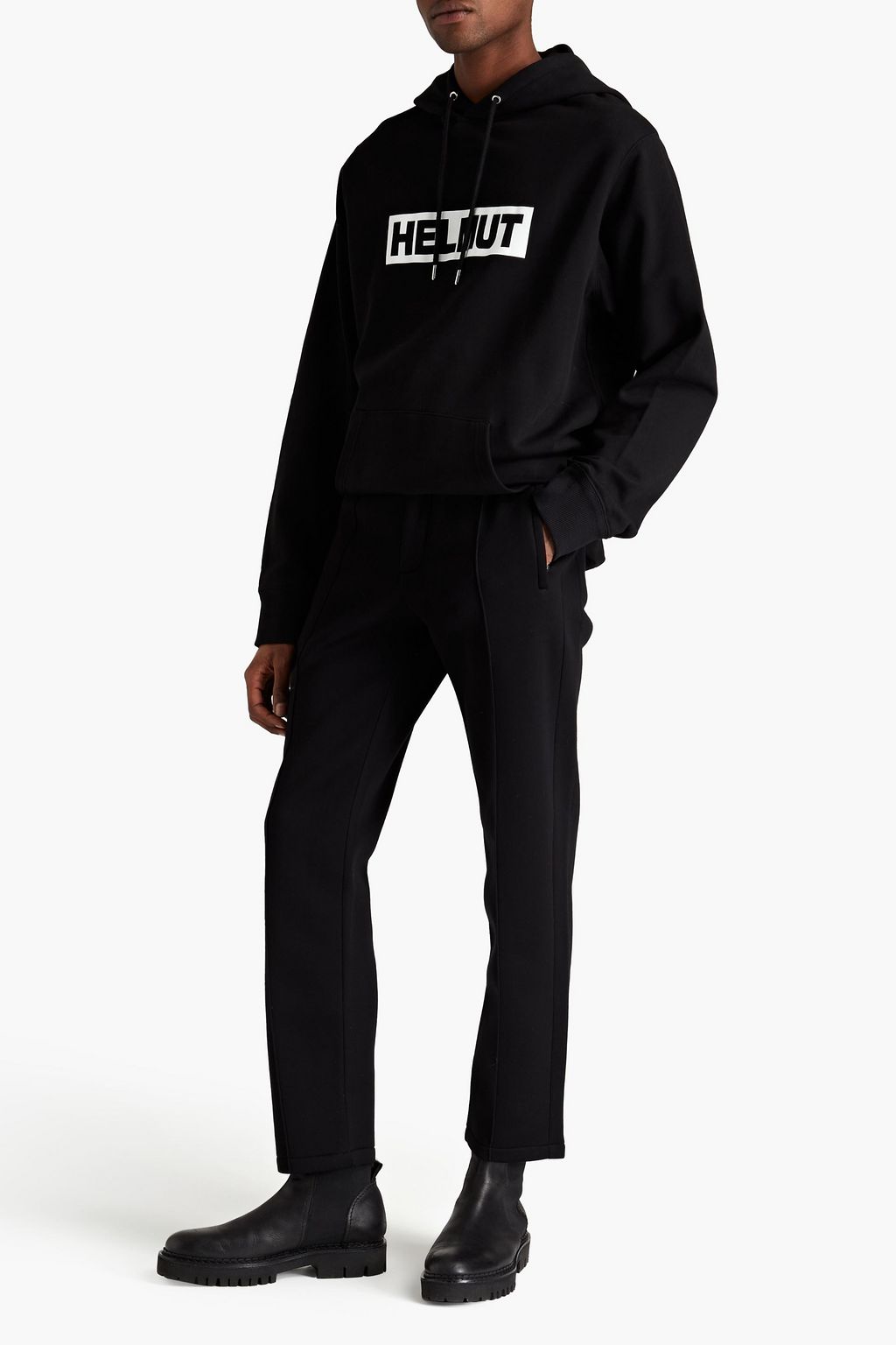 HELMUT LANG Striped modal-jersey sweatpants