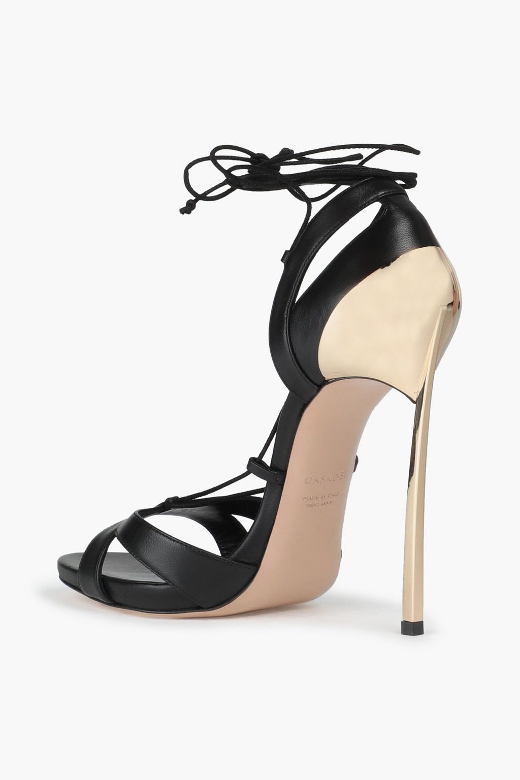 CASADEI Cutout leather sandals