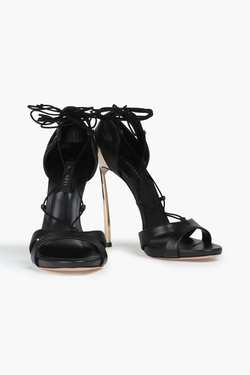 CASADEI Cutout leather sandals