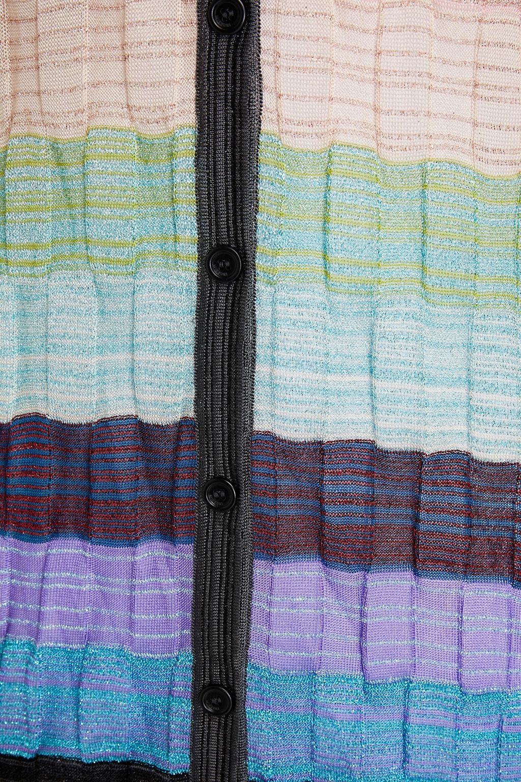 MISSONI Metallic crochet-knit cardigan
