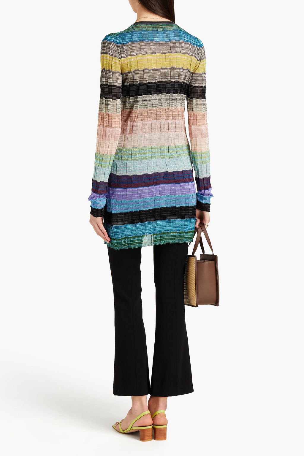 MISSONI Metallic crochet-knit cardigan