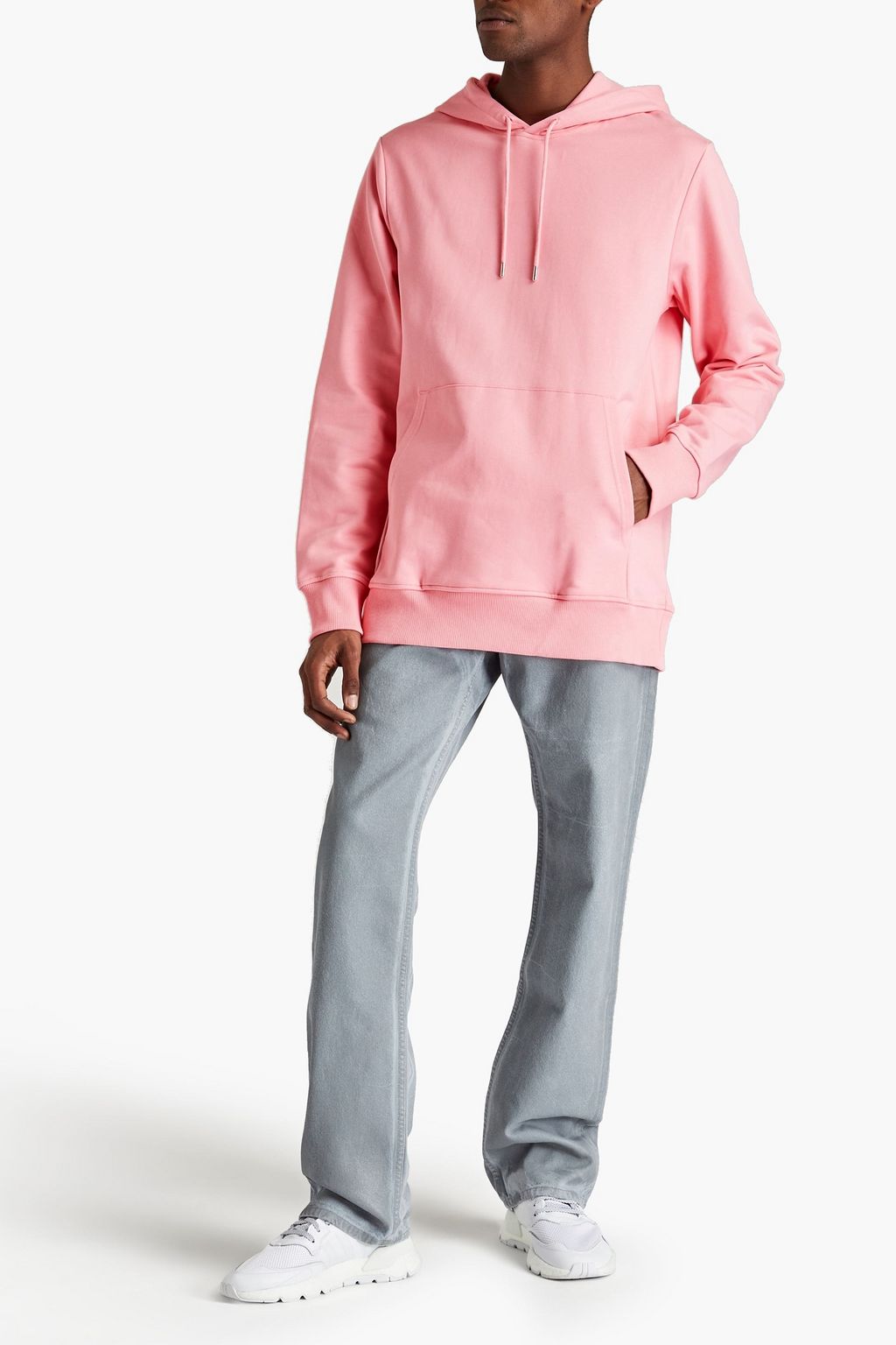 HELMUT LANG French cotton-terry hoodie