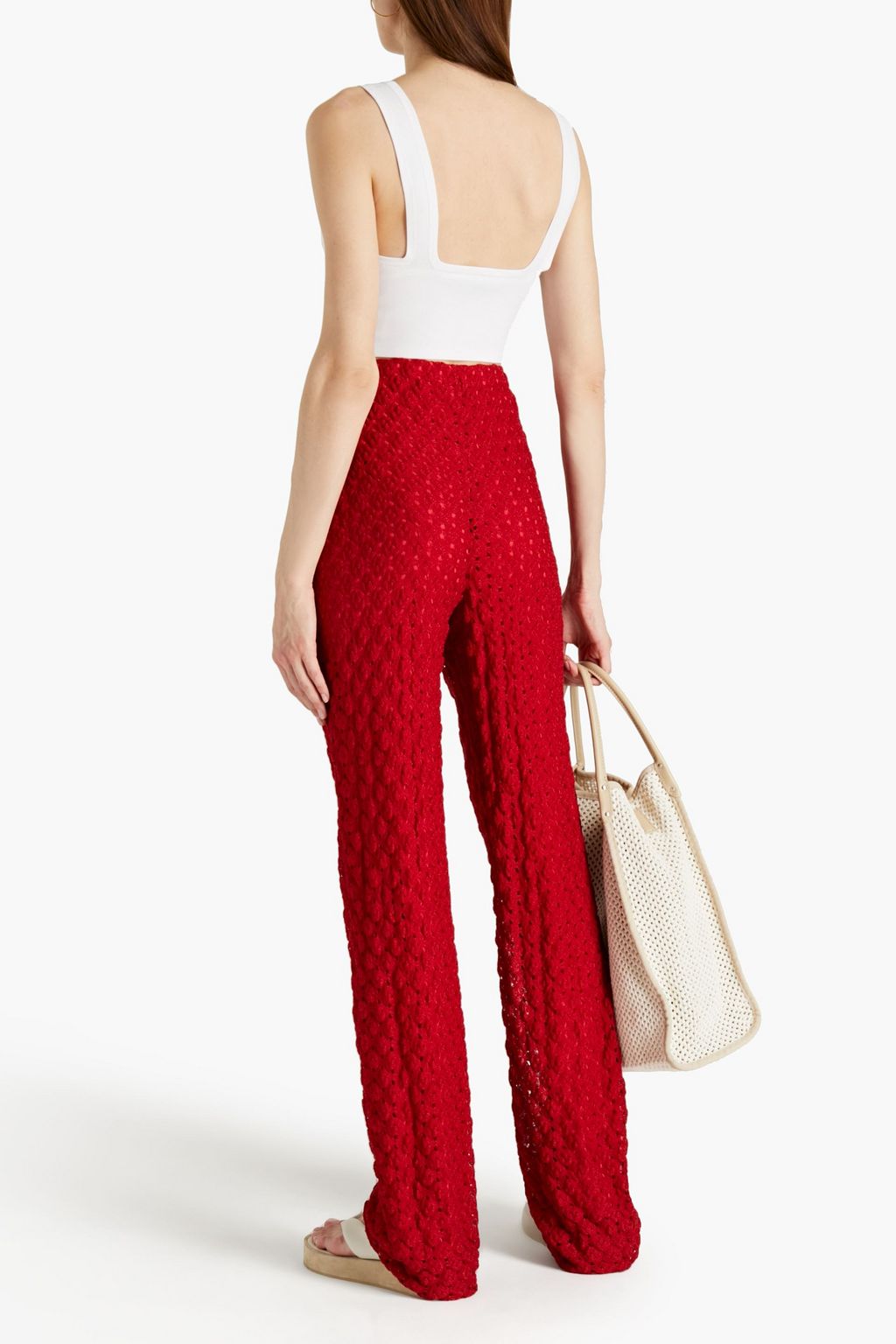 MISSONI Crochet-knit straight-leg pants