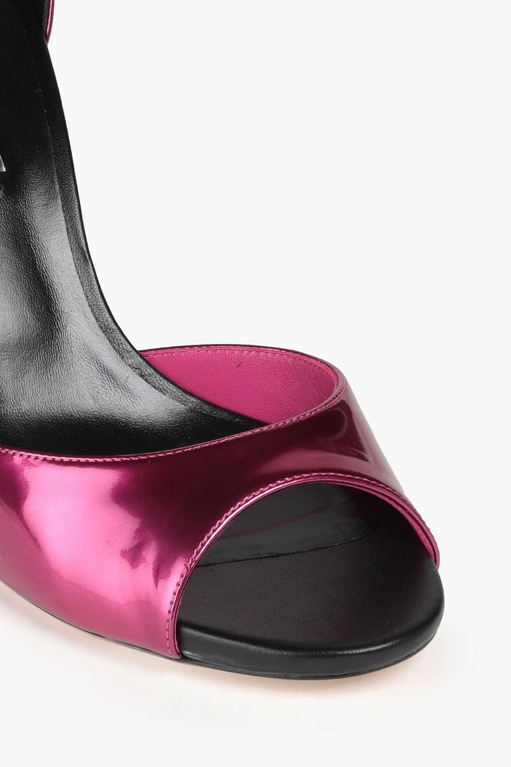 CASADEI Smooth and patent-leather sandals