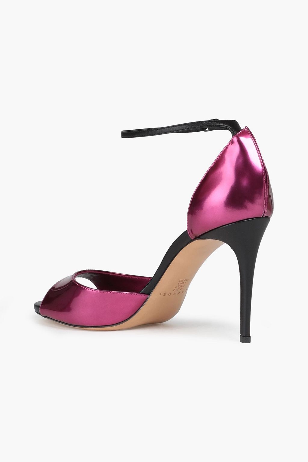 CASADEI Smooth and patent-leather sandals