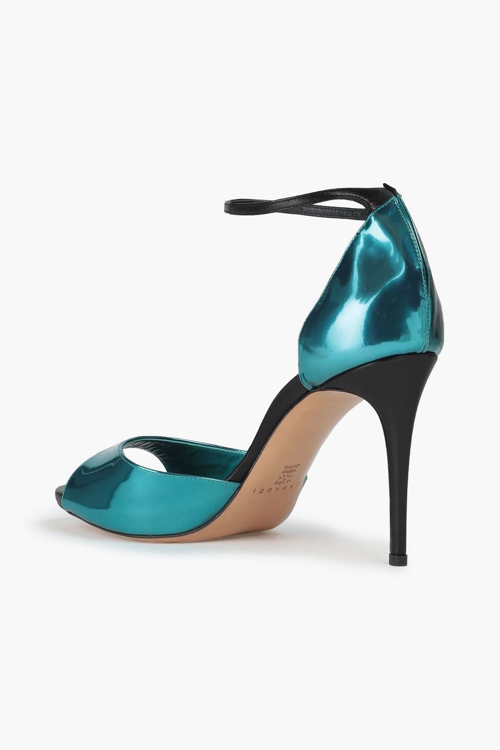 CASADEI Smooth and patent-leather sandals
