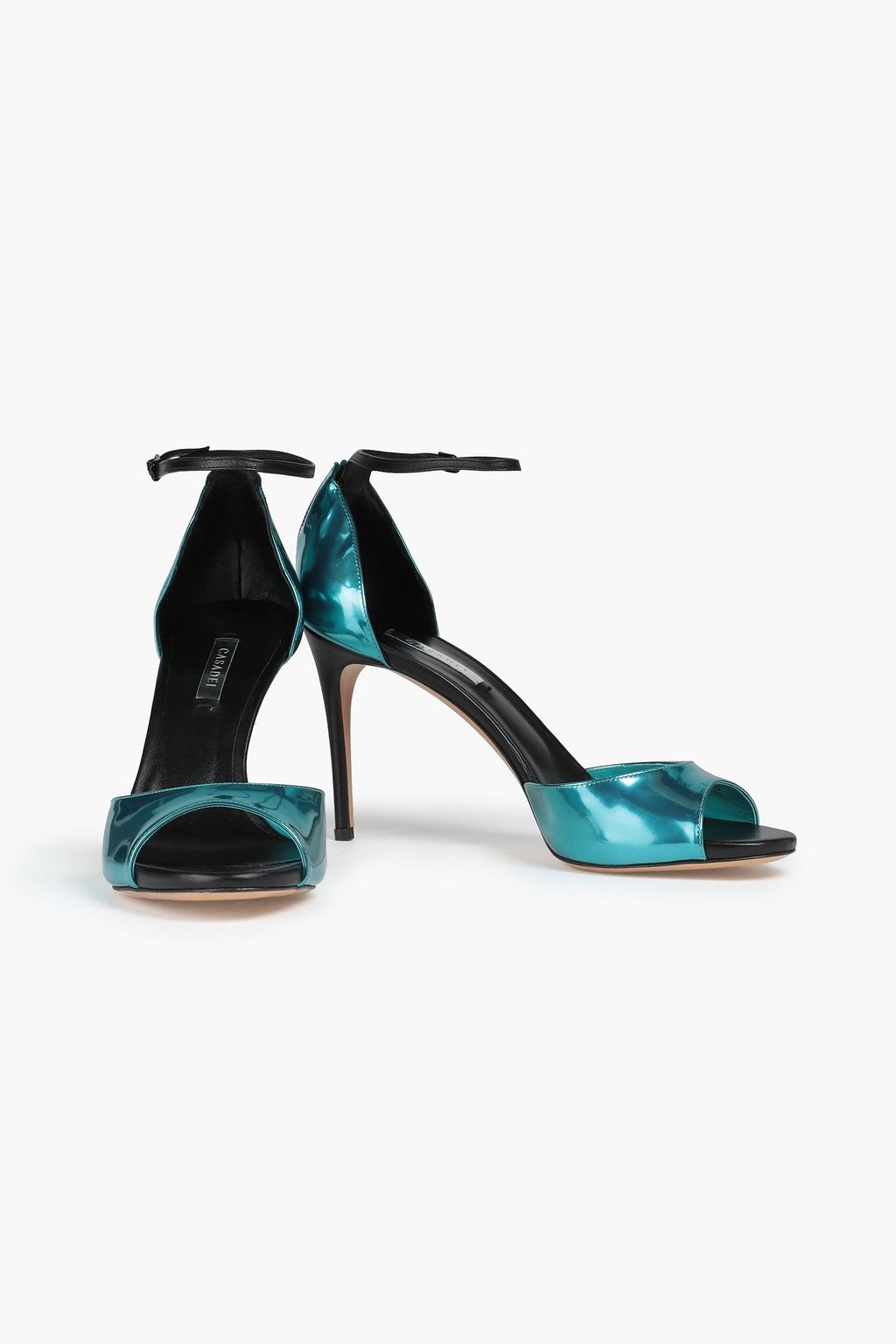 CASADEI Smooth and patent-leather sandals