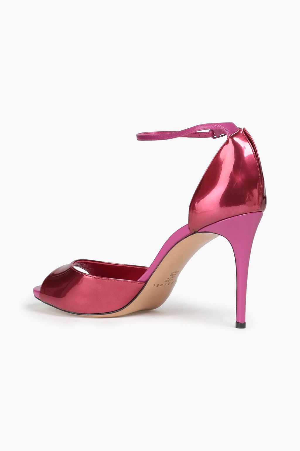 CASADEI Smooth and patent-leather sandals