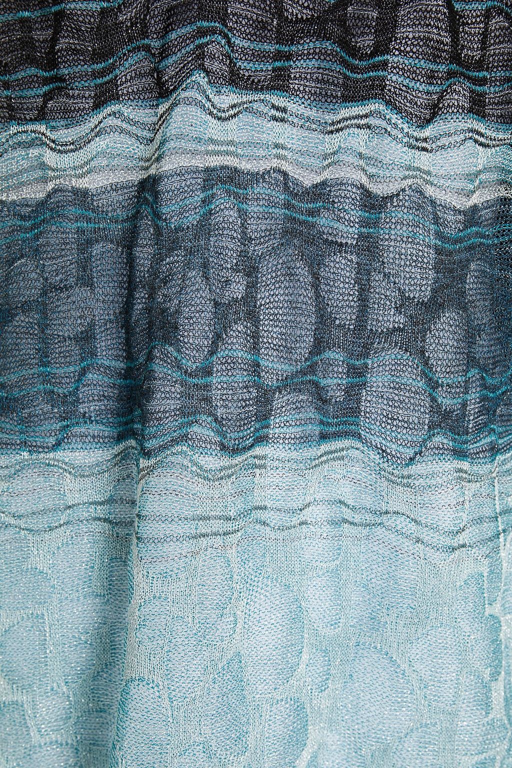 MISSONI Metallic crochet-knit top