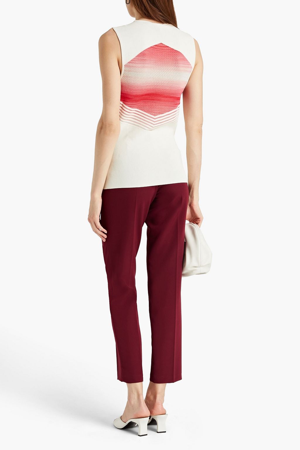 MISSONI Crochet-trimmed stretch-knit top