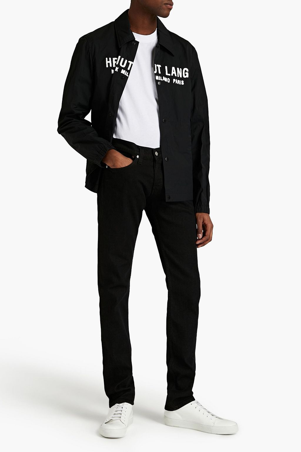 HELMUT LANG Printed gabardine jacket