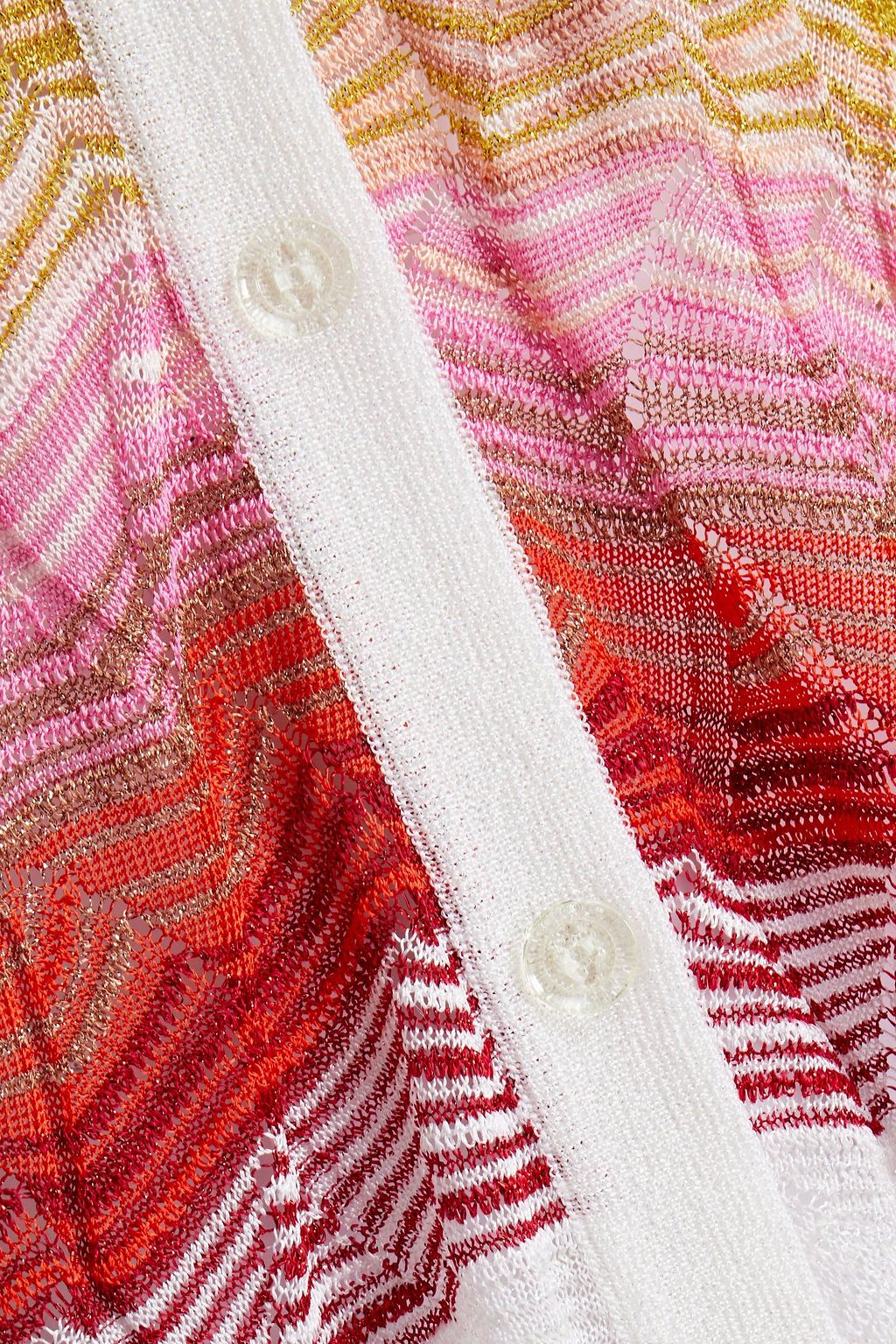 MISSONI Metallic crochet-knit cardigan