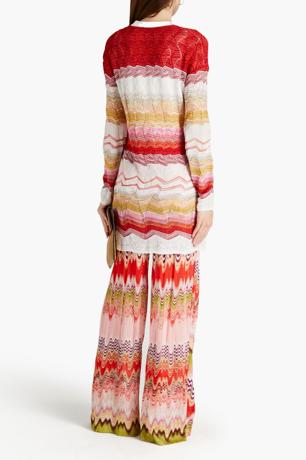 MISSONI Metallic crochet-knit cardigan