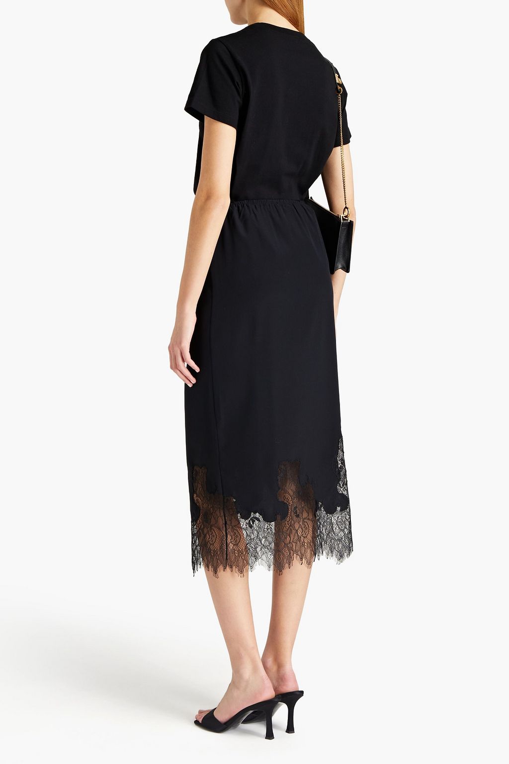 REDVALENTINO Flocked printed cotton-jersey T-shirt