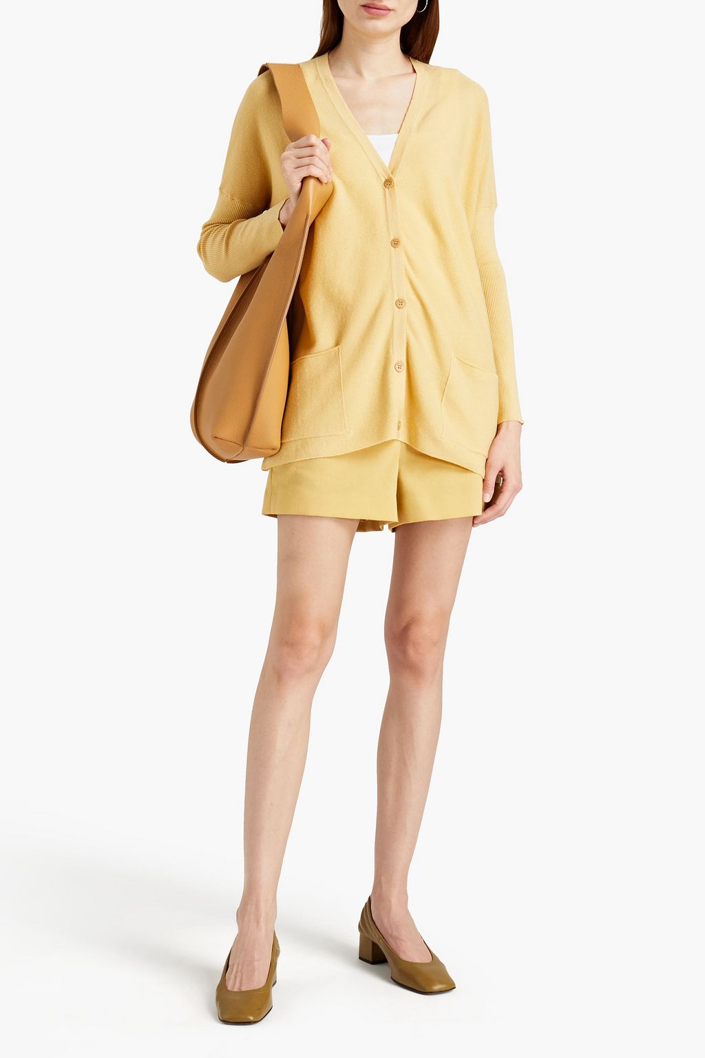 GENTRYPORTOFINO Cotton and cashmere-blend cardigan