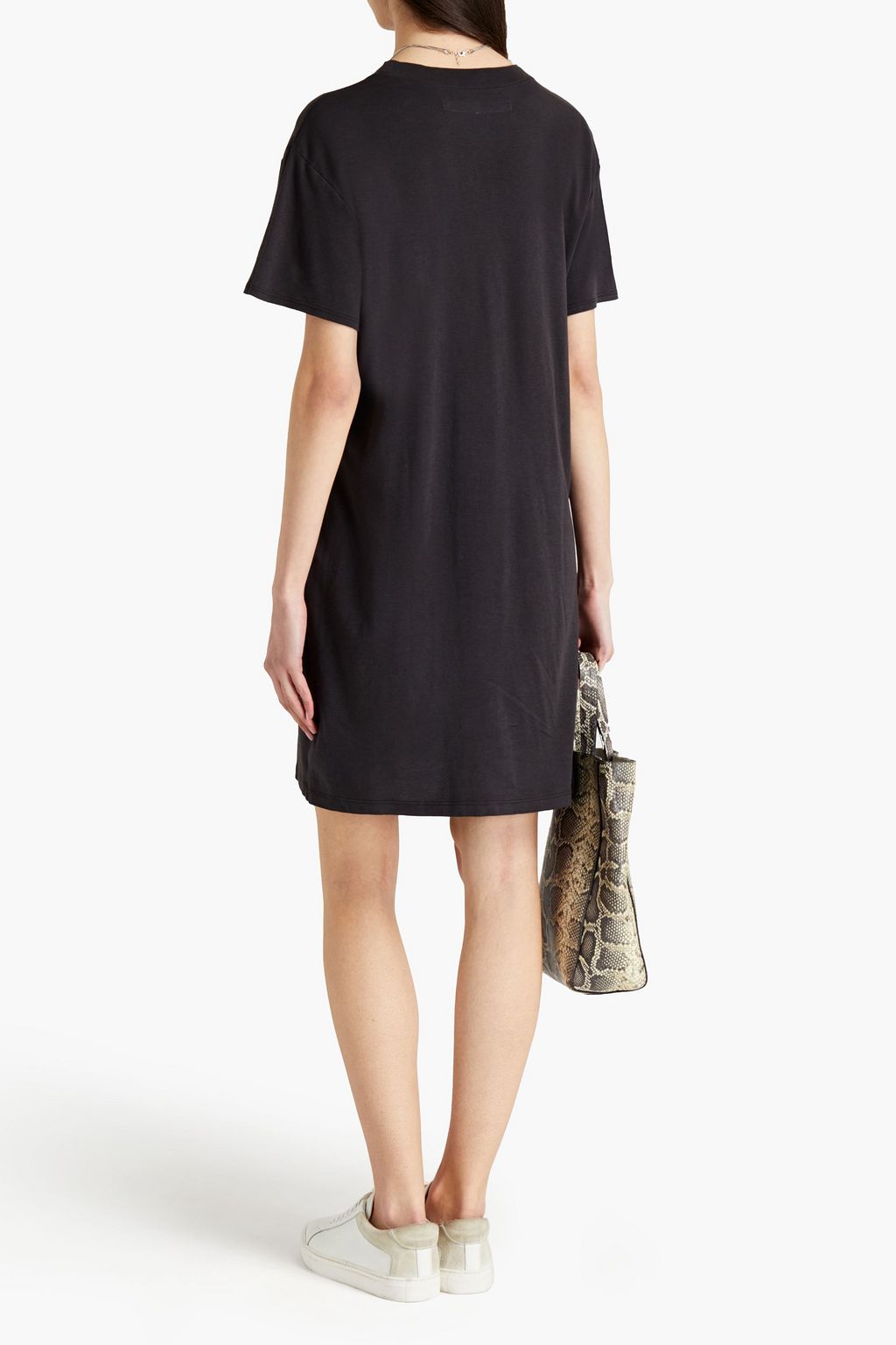 ENZA COSTA Pima cotton-jersey mini dress