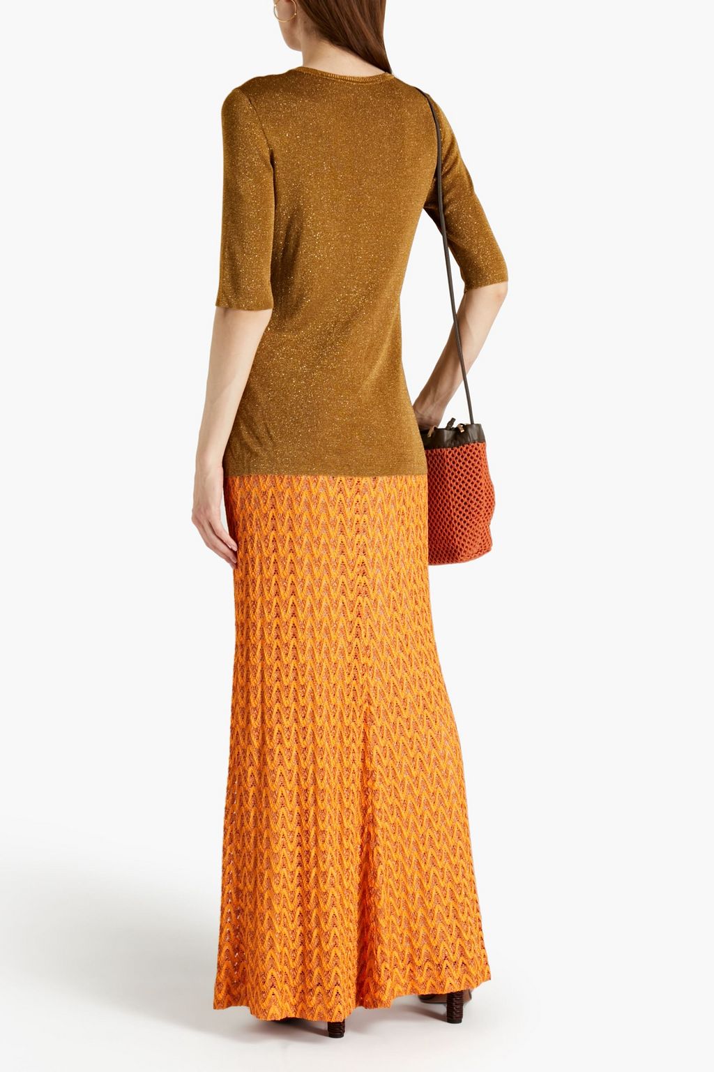 MISSONI Metallic knitted top