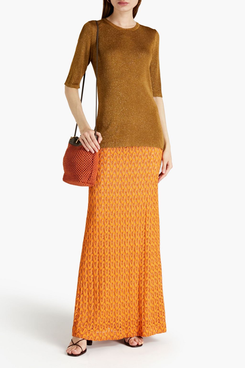 MISSONI Metallic knitted top