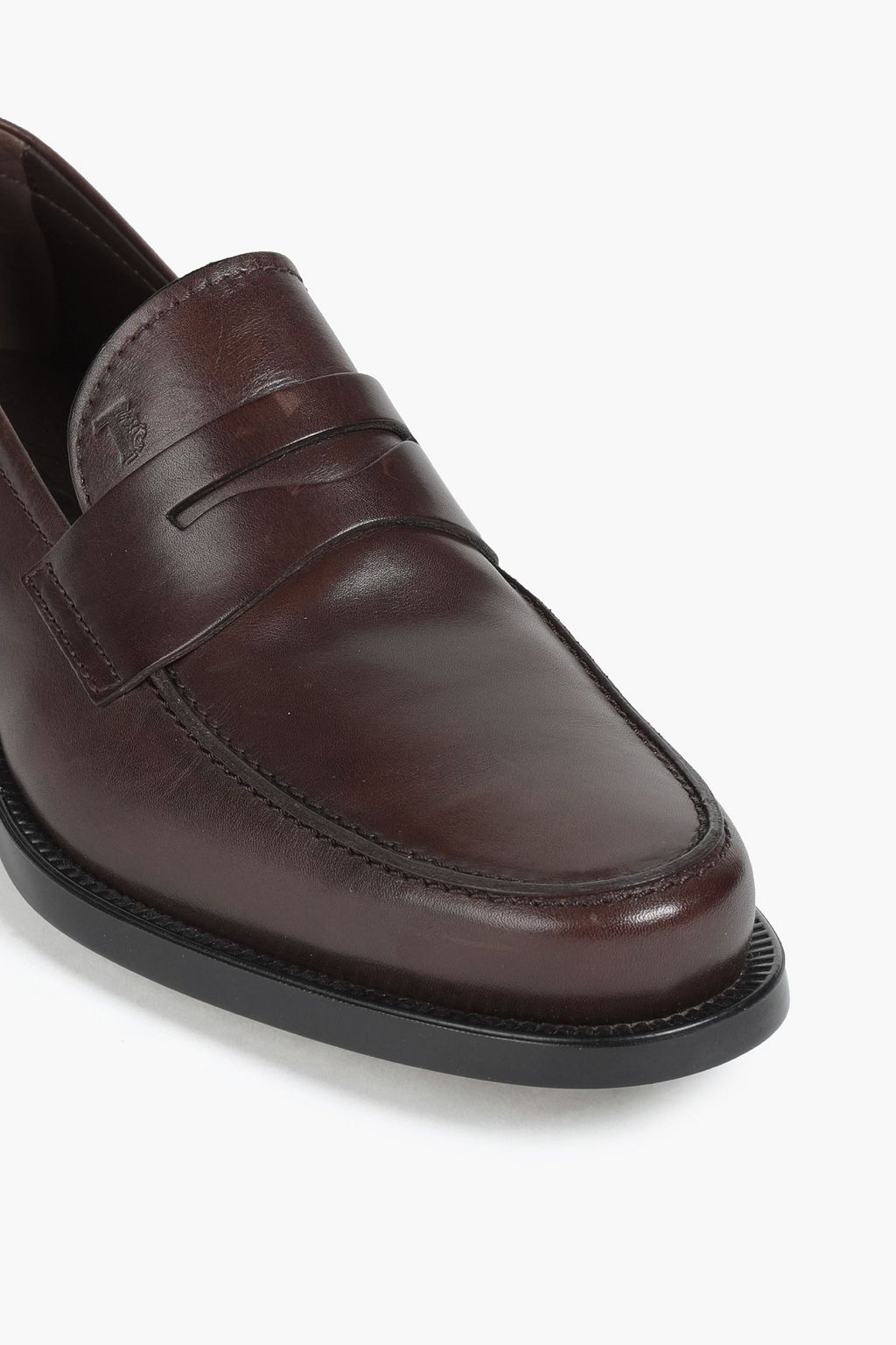 TOD'S Leather penny loafers