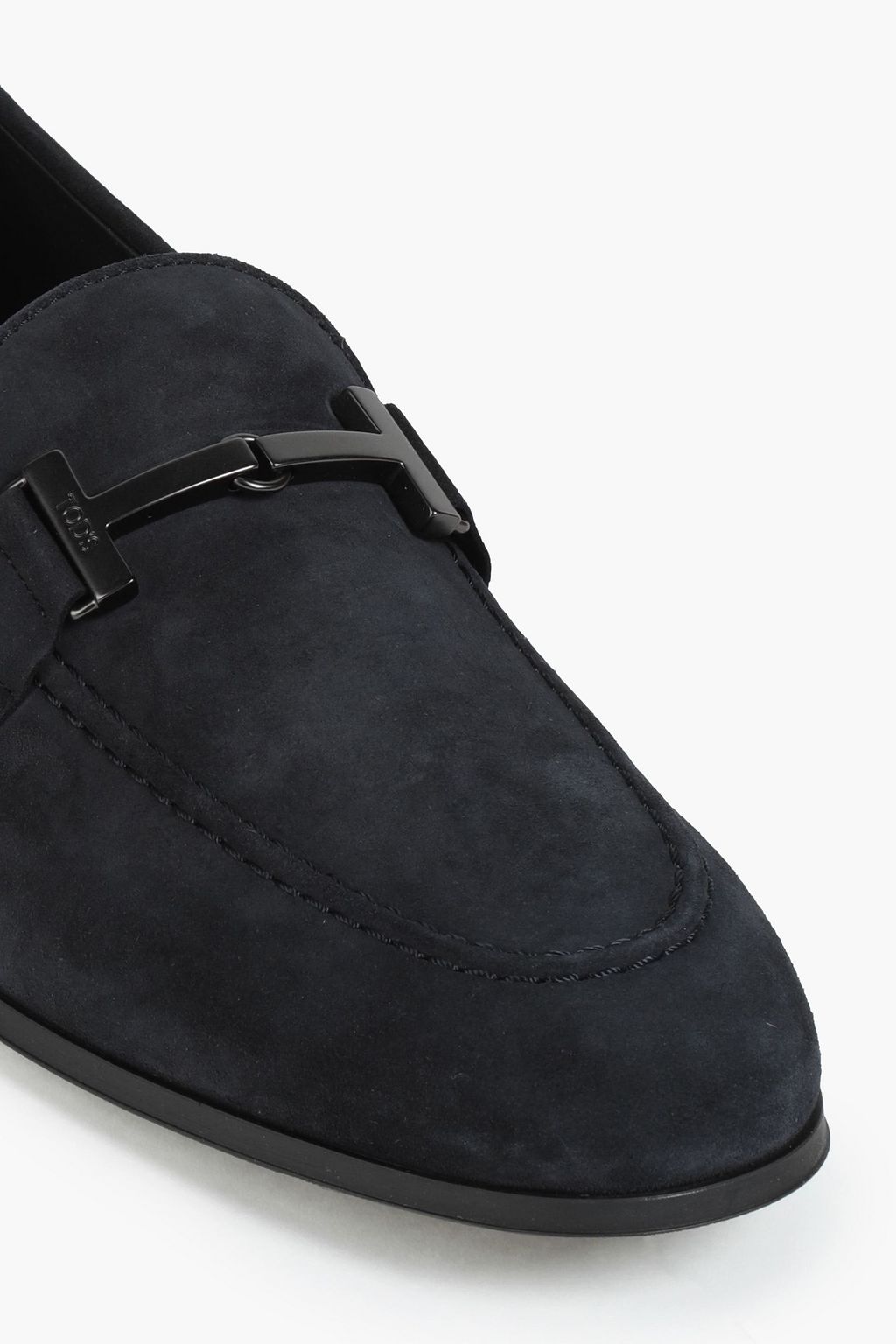 TOD'S Embellished suede loafers
