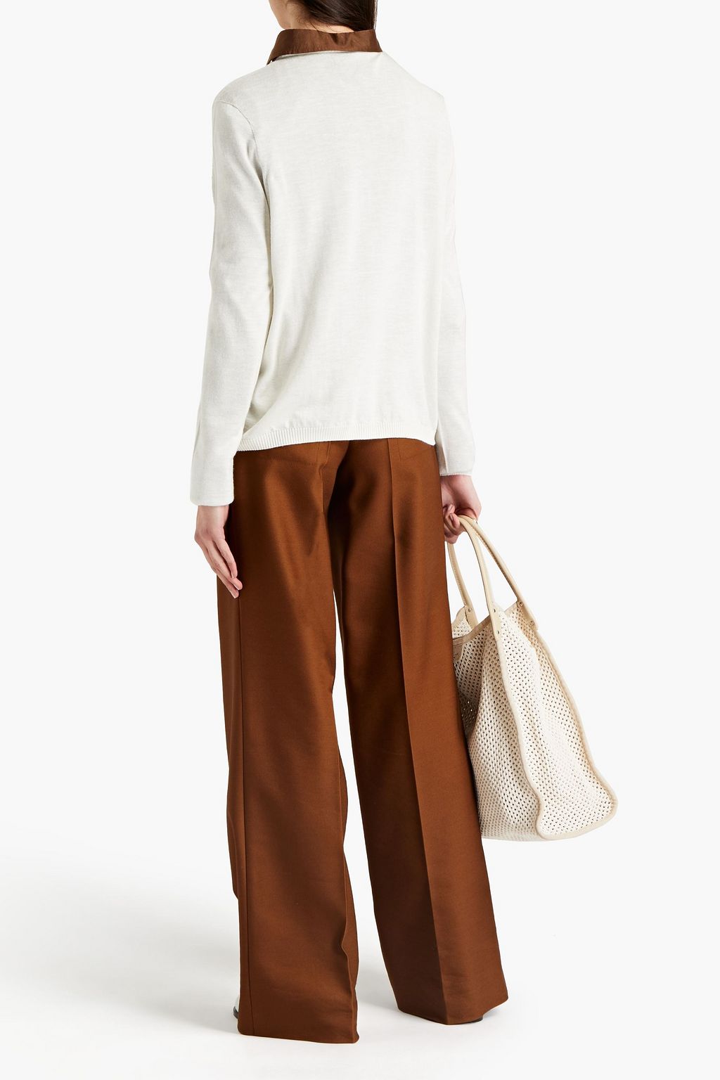 GENTRYPORTOFINO Silk, cashmere and linen-blend cardigan