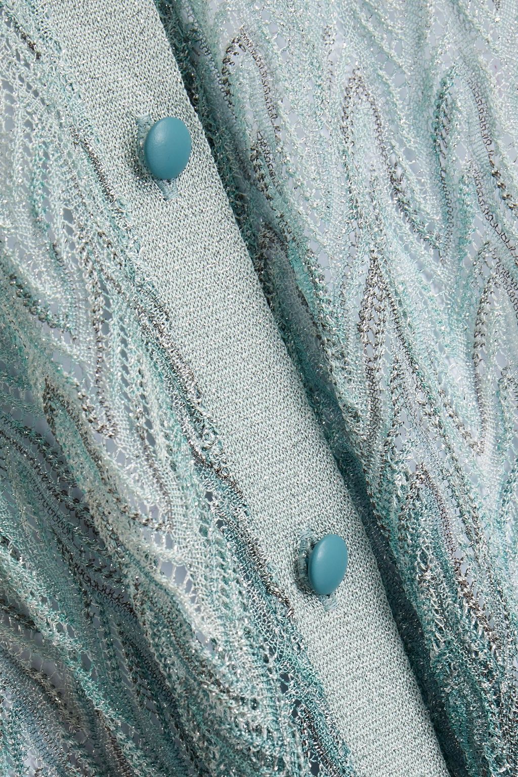 MISSONI Metallic crochet-knit cardigan