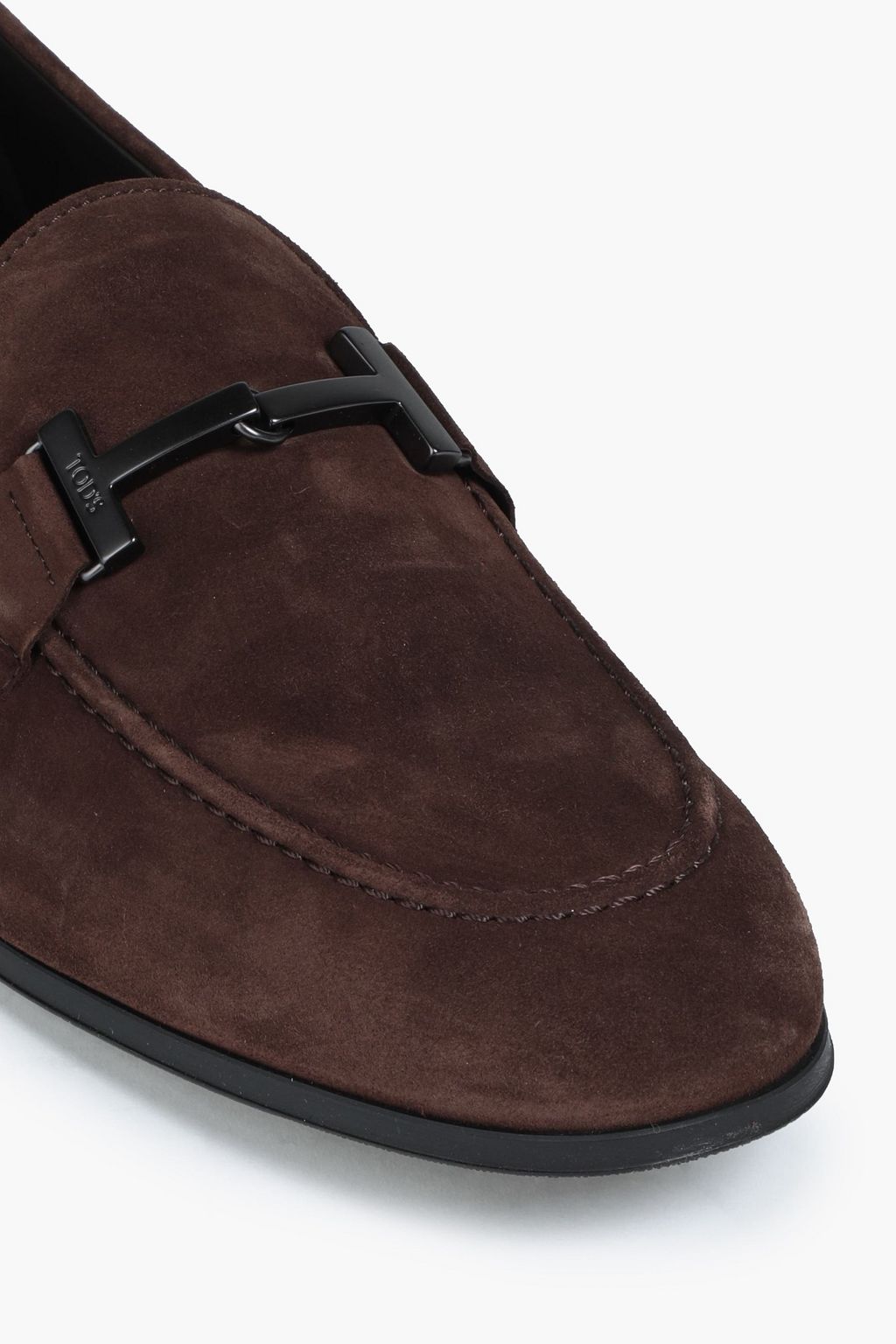 TOD'S Embellished suede loafers