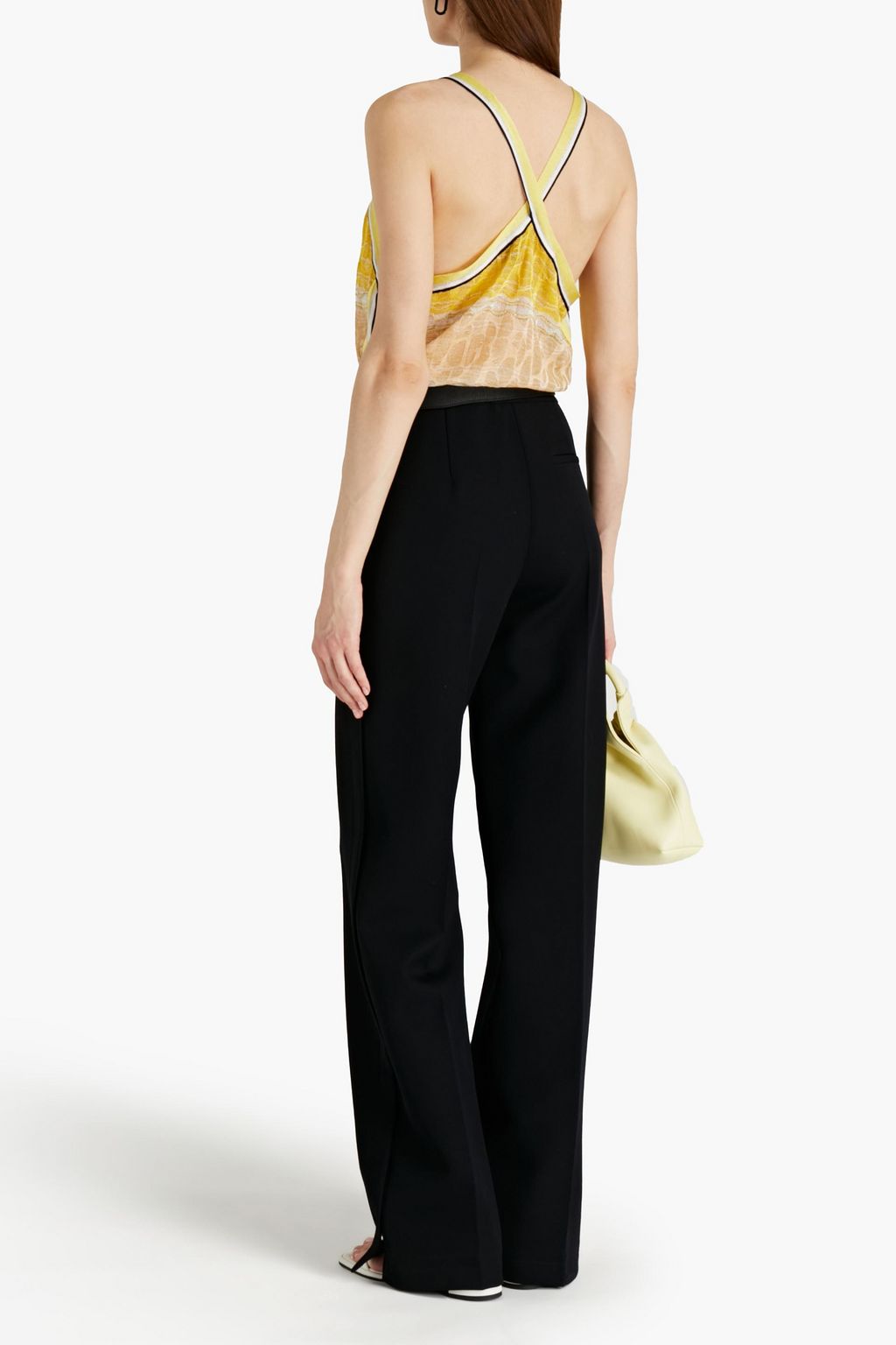 MISSONI Metallic crochet-knit top