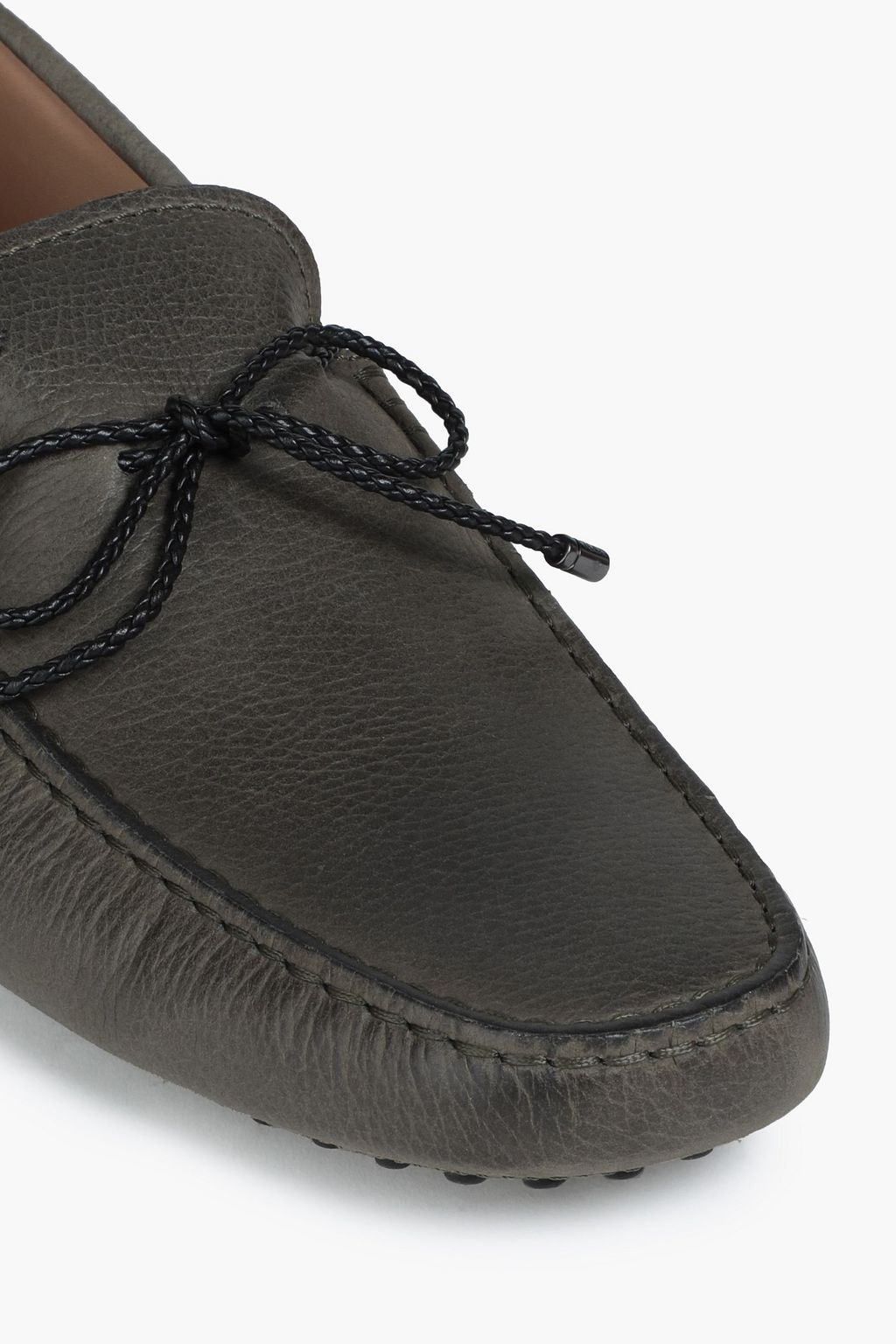 TOD'S Textured-leather driving shoes