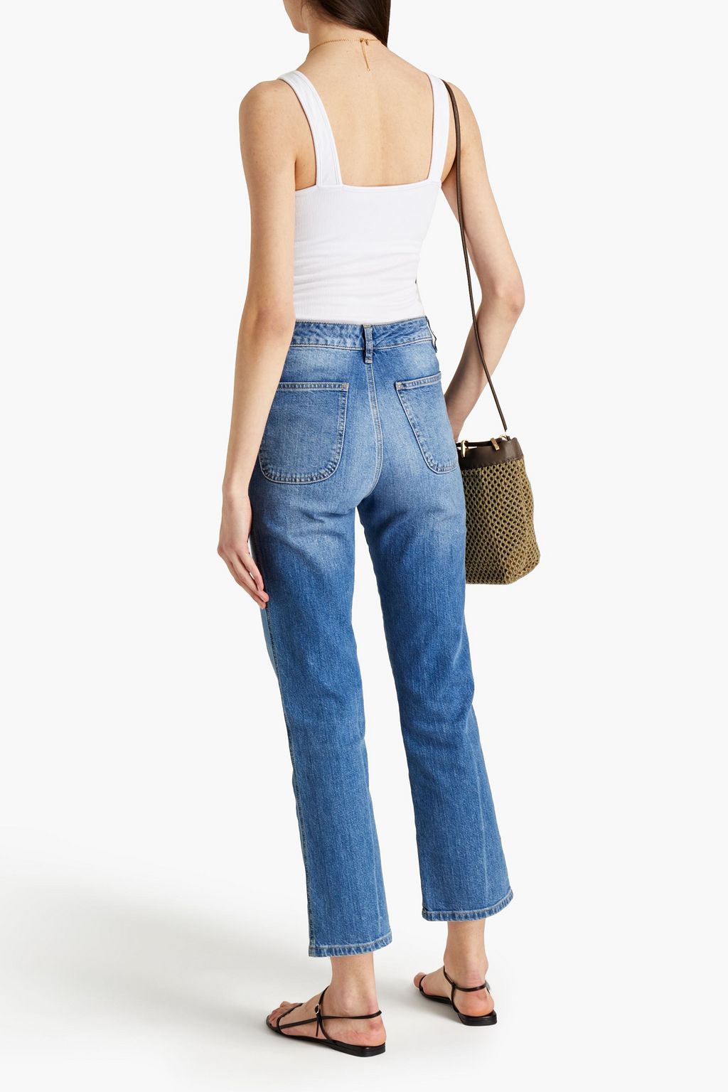 ENZA COSTA Ribbed jersey tank