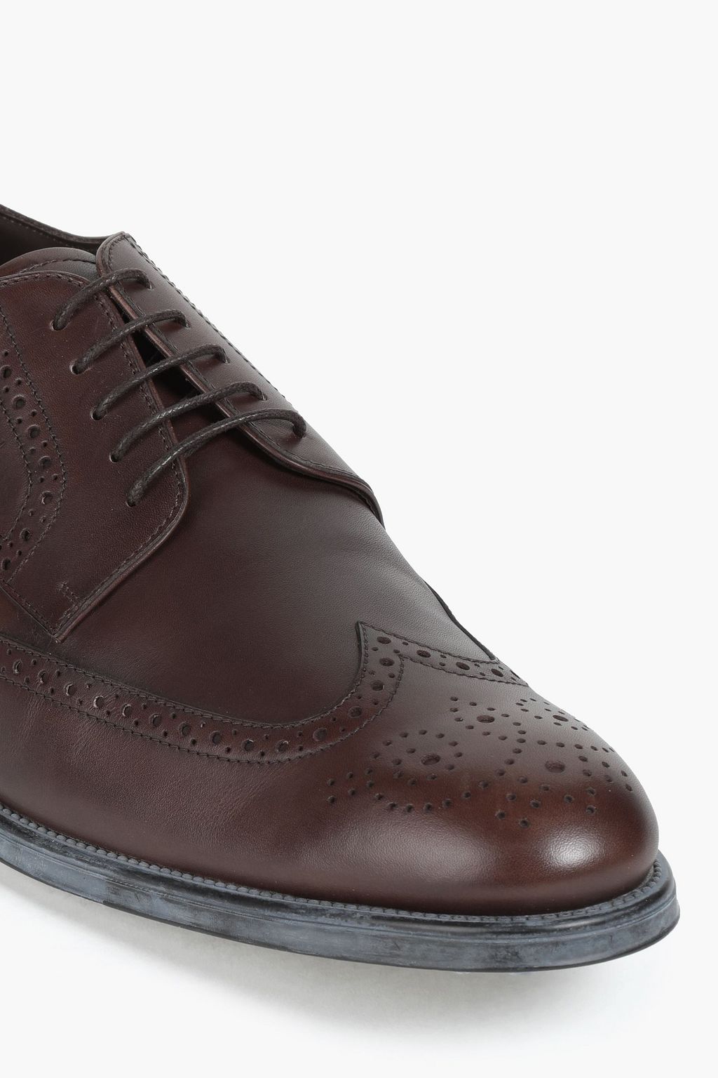 TOD'S Perforated leather derby shoes