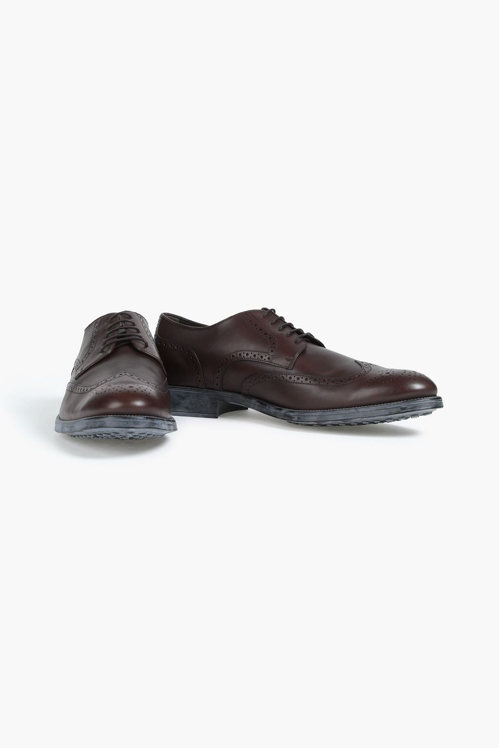 TOD'S Perforated leather derby shoes