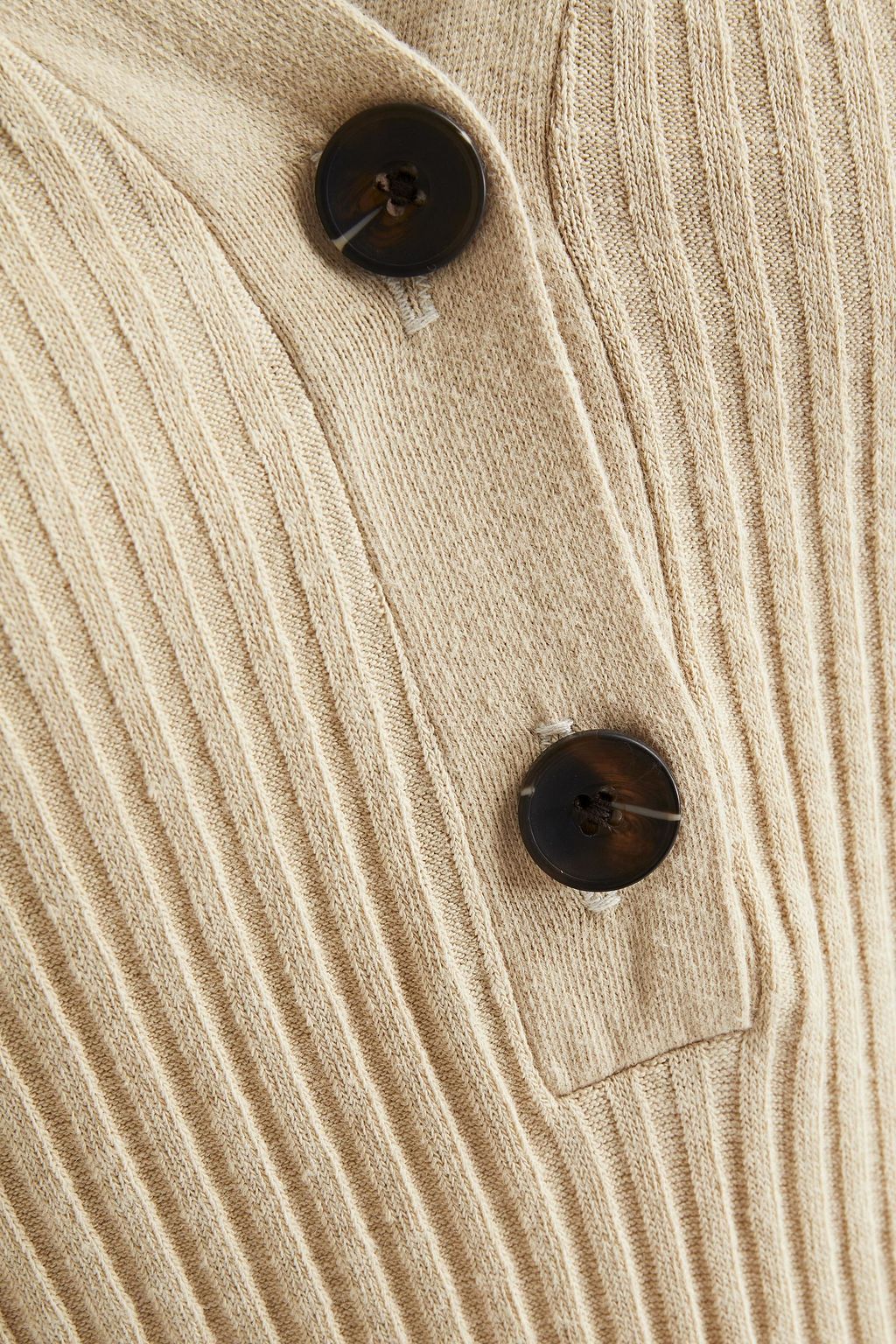 ENZA COSTA Ribbed cotton-blend jersey top
