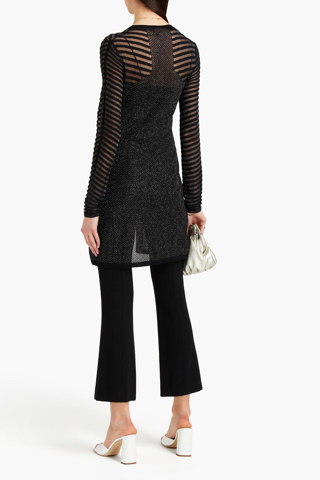 MISSONI Metallic crochet-knit cardigan