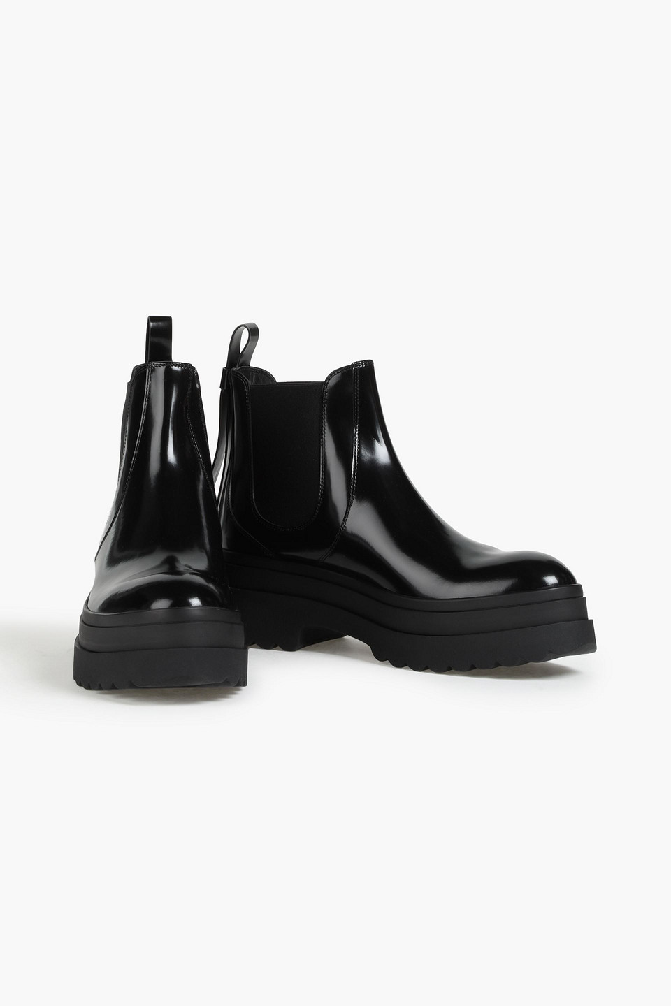 Redv Glossed-leather Chelsea Boots In Black