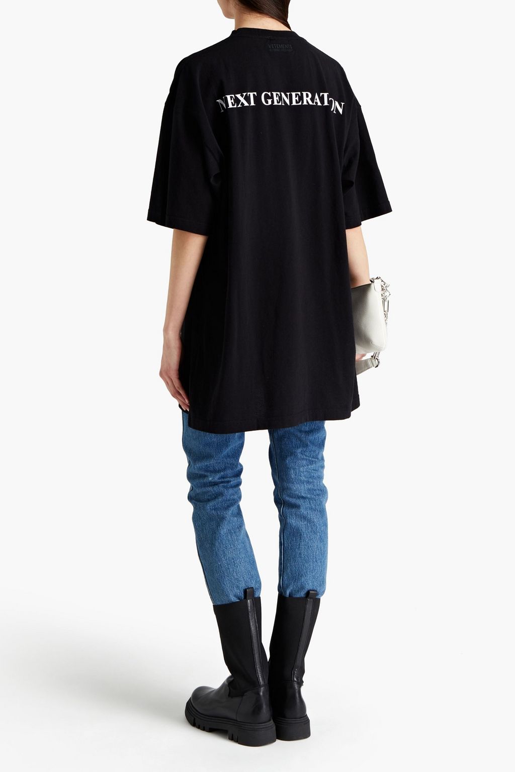 VETEMENTS Oversized printed cotton-jersey T-shirt