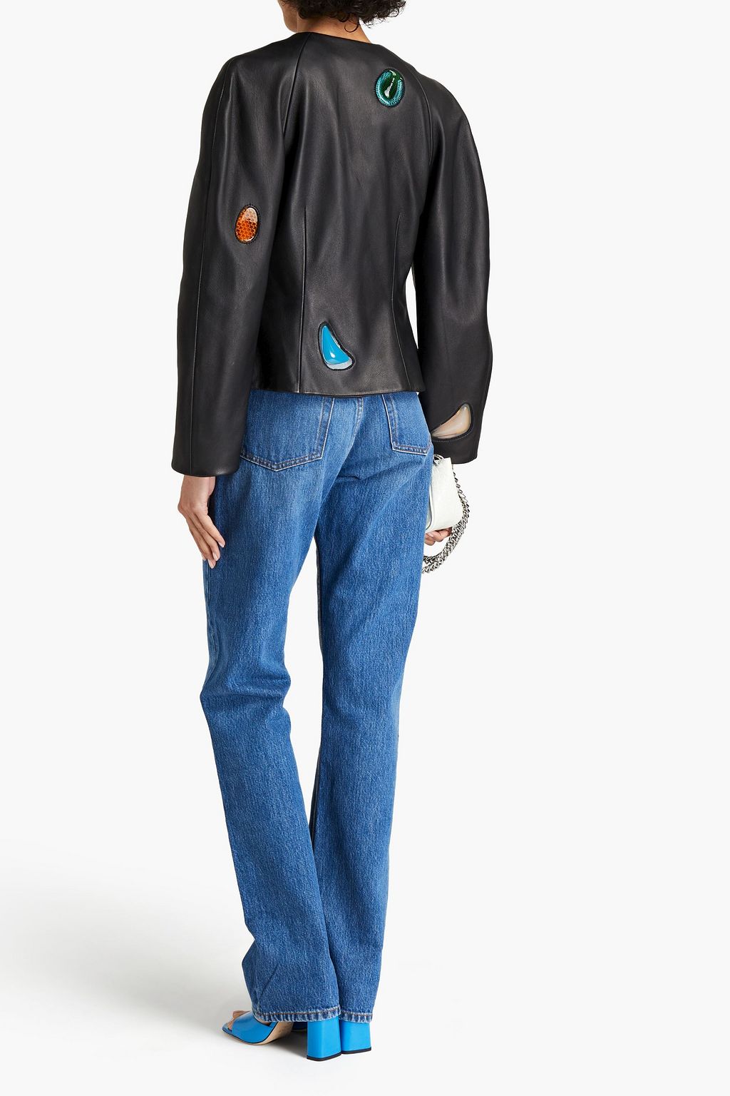 CHRISTOPHER KANE Appliquéd leather jacket