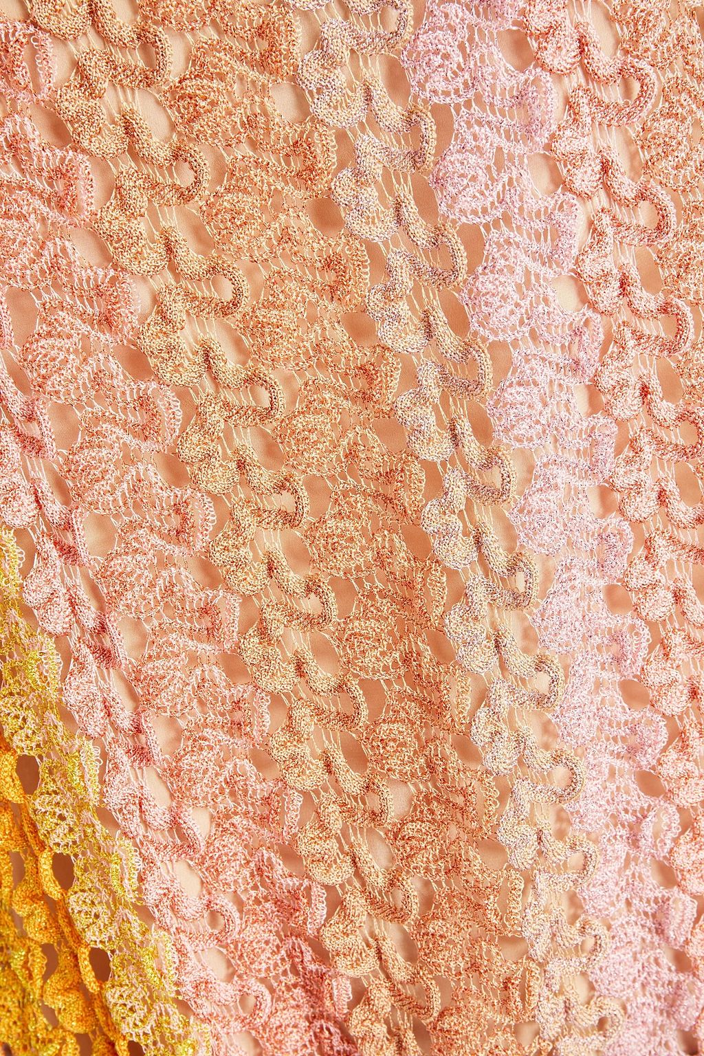 MISSONI Metallic crochet-knit blouse