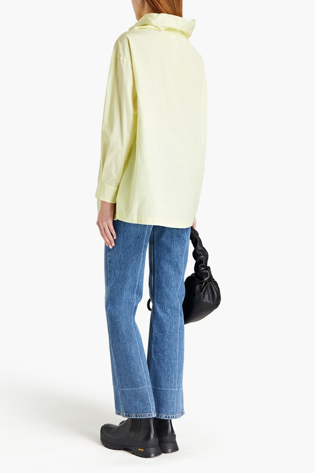 3.1 PHILLIP LIM Gathered cotton-poplin blouse
