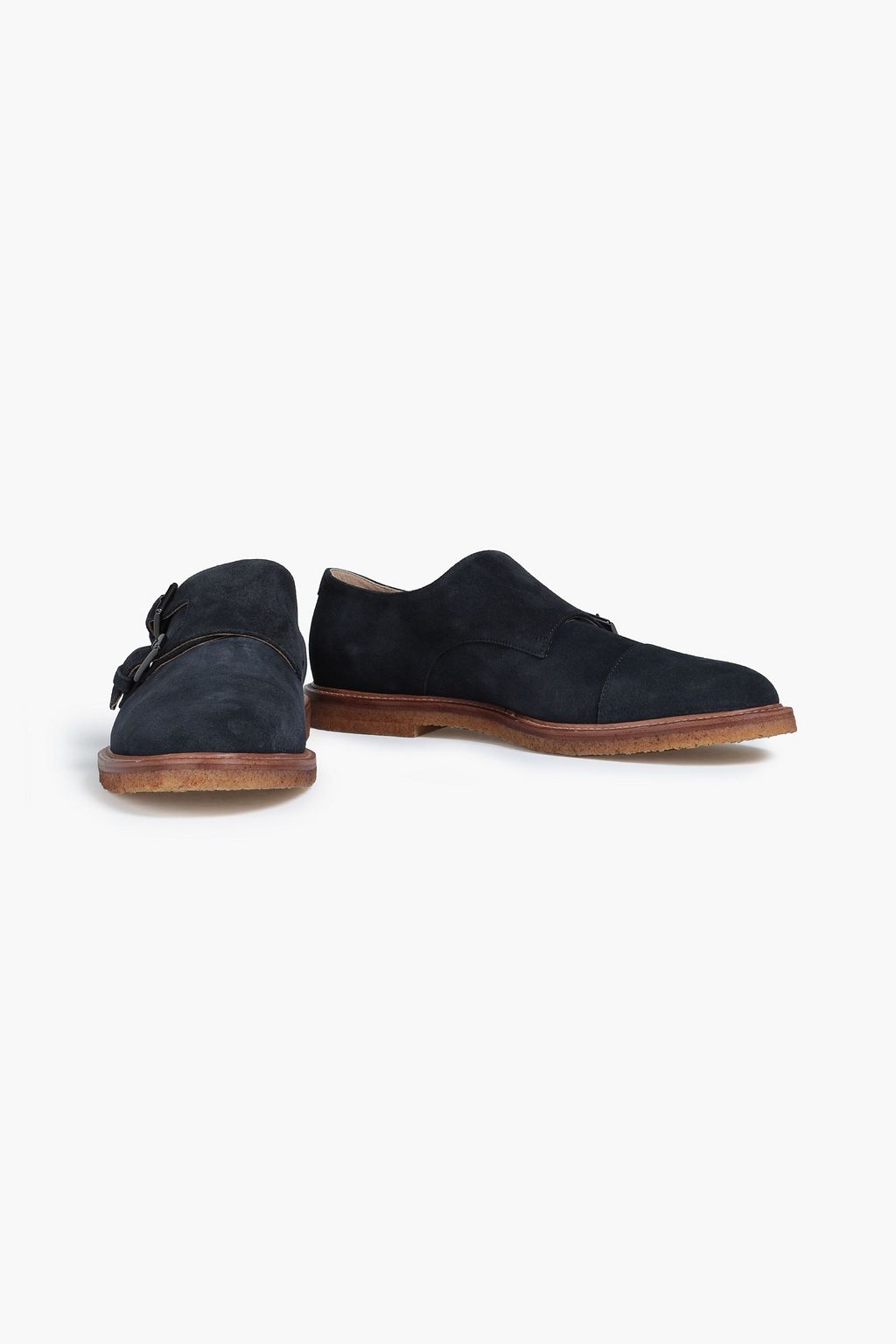 TOD'S Suede monk-strap shoes