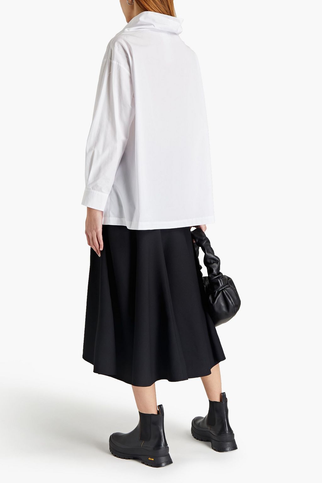 3.1 PHILLIP LIM Gathered cotton-poplin blouse