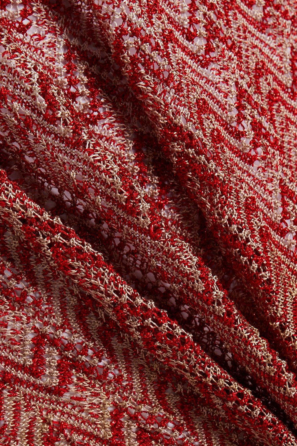 MISSONI Metallic crochet-knit top